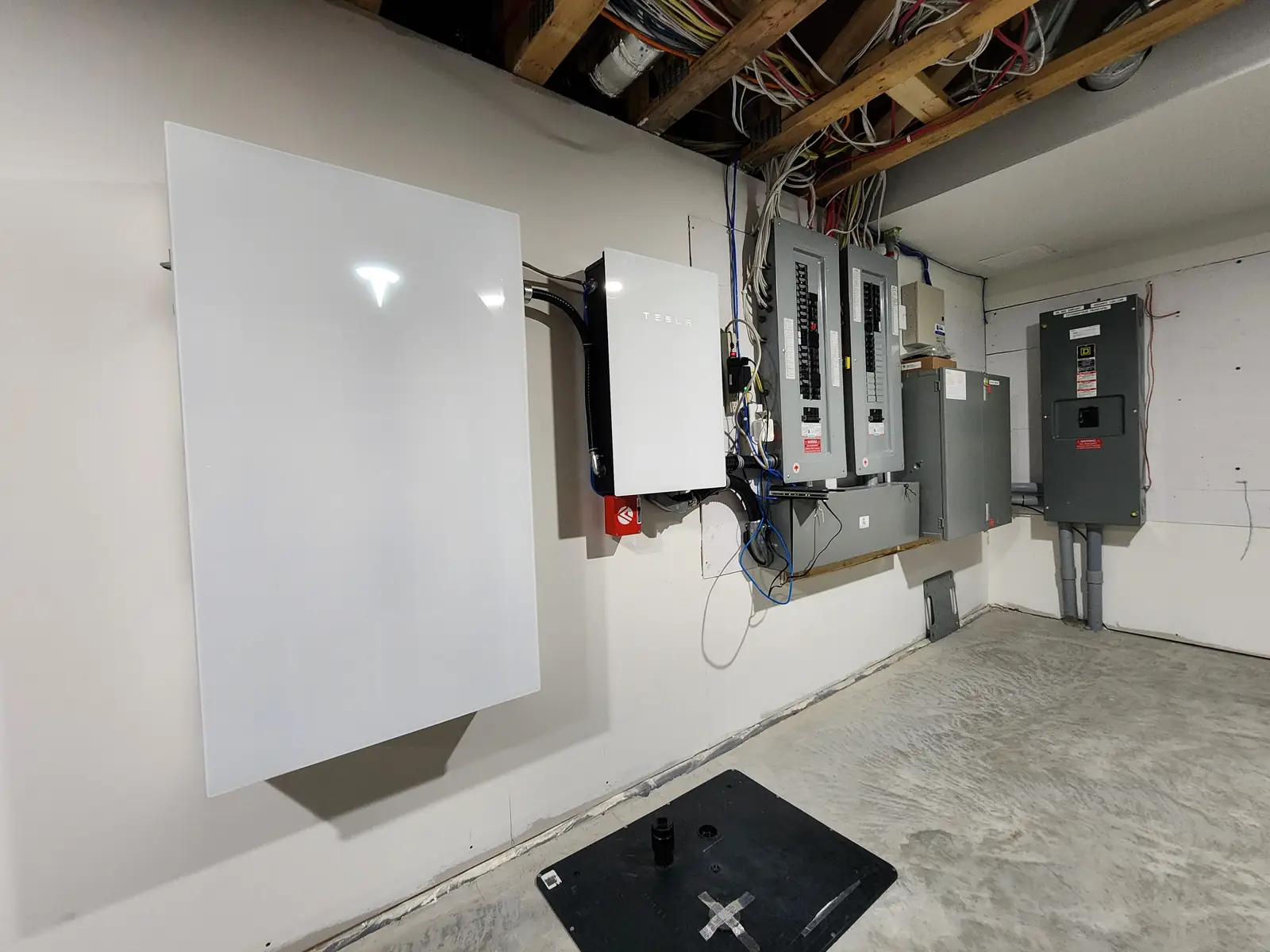 Deux Powerwall 3 en salle mécanique