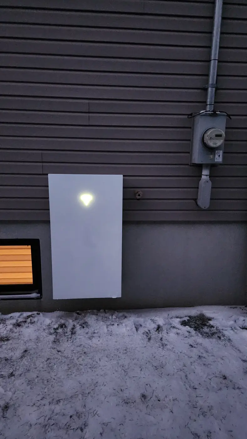 Powerwall 3 à l'extérieur, en hiver